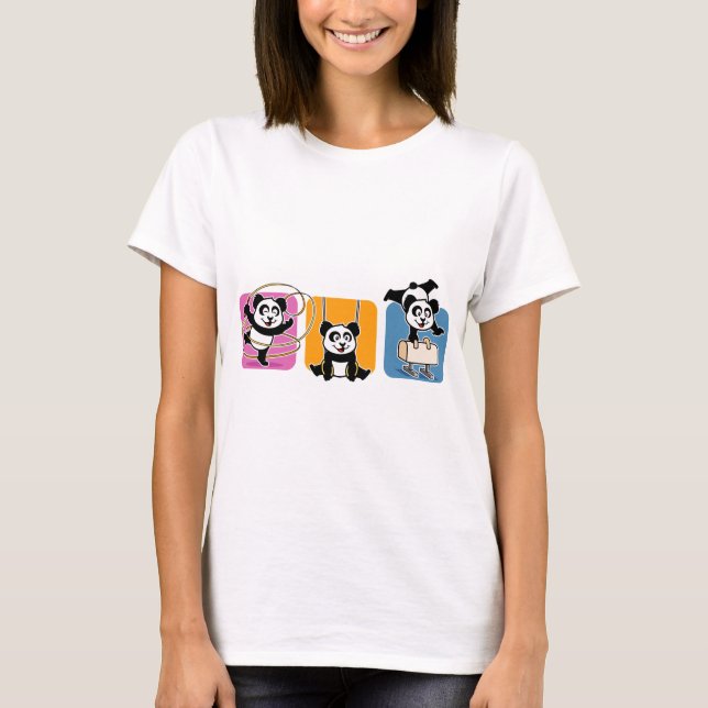 Camiseta Ginástica Pandas (Frente)