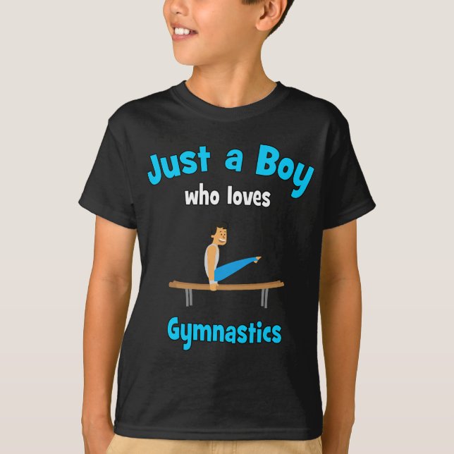 Camiseta ginástica para ginástica de meninos (Frente)