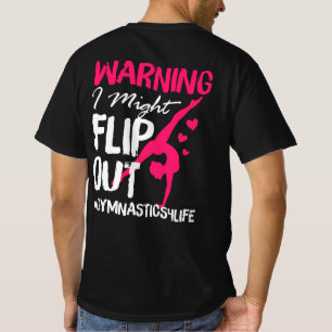 Camiseta Ginástica para Meninas - Advertência Eu poderia 