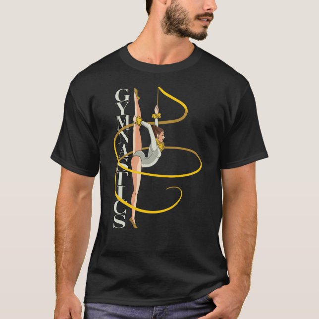 Camiseta Ginástica para um ginasta do Piso de Gymnast (Frente)