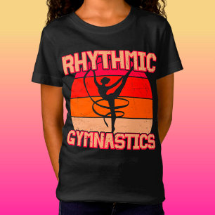 Camiseta Ginástica Rítmica Afastou Laranja e Vermelho