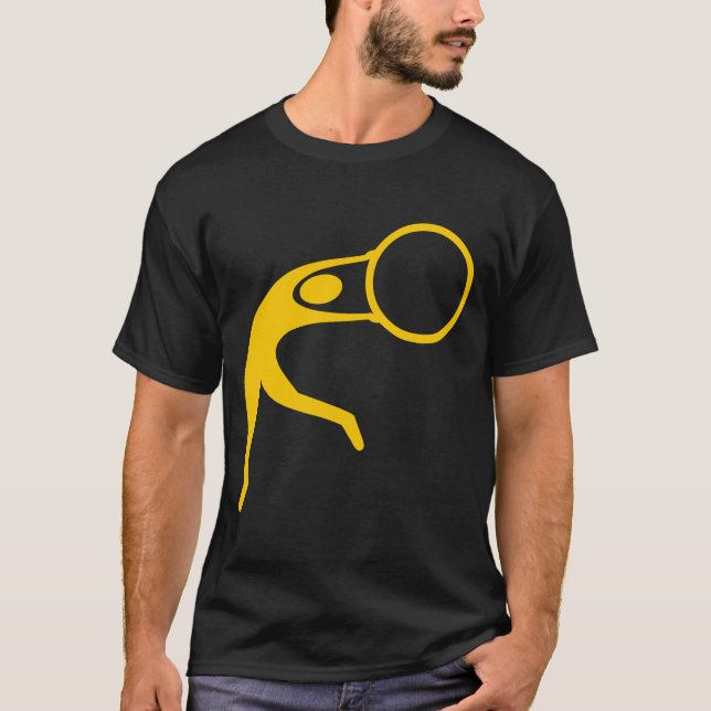 Camiseta Ginástica Rítmica Figura - âmbar (Frente)