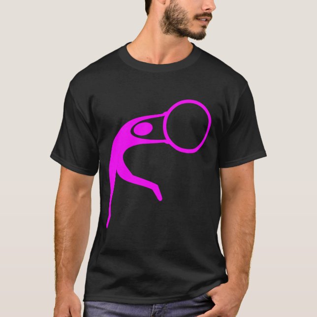 Camiseta Ginástica Rítmica Figura - Magenta (Frente)