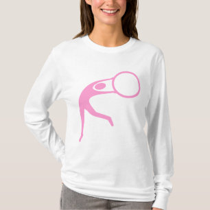 Camiseta Ginástica Rítmica Figura - Rosa
