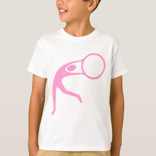 Camiseta Ginástica Rítmica Figura - Rosa