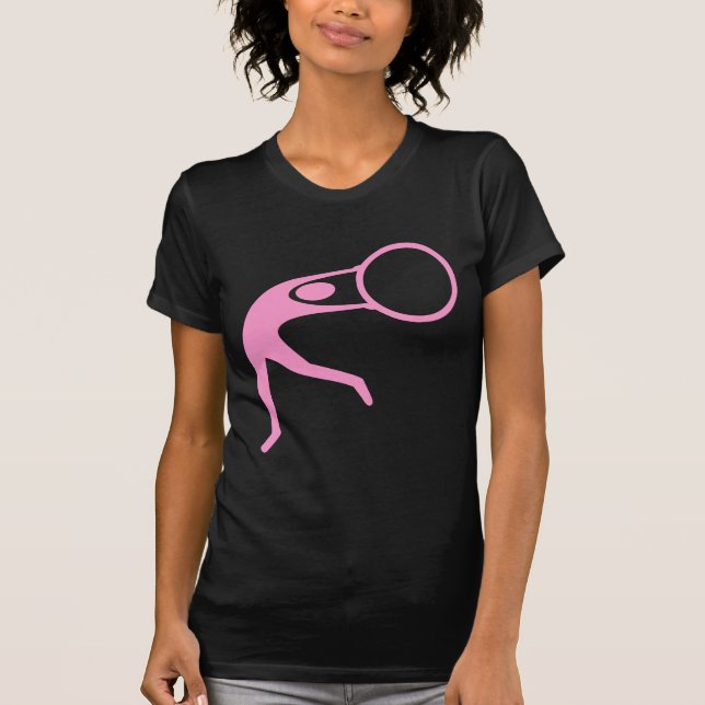 Camiseta Ginástica Rítmica Figura - Rosa (Frente)