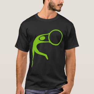 Camiseta Ginástica Rítmica Figura - Verde Marciano