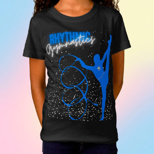 Camiseta Ginástica Rítmica Fita e Estrelas T-Shirt