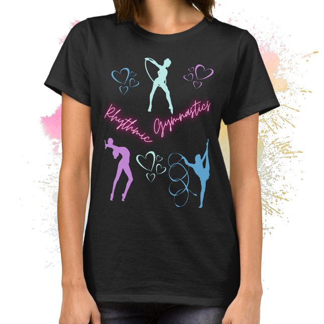 Camiseta Ginástica Rítmica Hoop, Fita e Bola (Rhythmic Gymnastics Hoop, Ribbon and Ball T-Shirt)