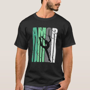 Camiseta Ginástica Rítmica Verde Angustiado Amor Inspirat
