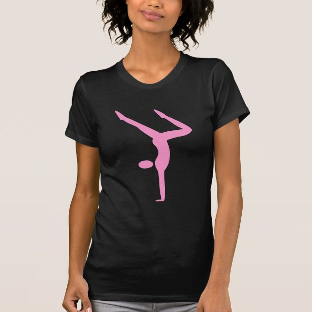 Camiseta Ginástica - Rosa (Frente)