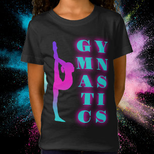 Camiseta Ginástica Troquesa Rosa Púrpura