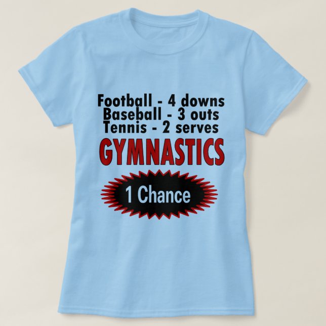Camiseta Ginástica um lado da possibilidade 1 (Frente do Design)