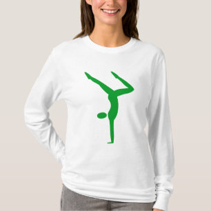 Camiseta Ginástica - verde de grama