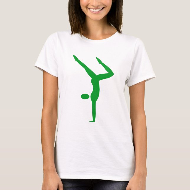 Camiseta Ginástica - Verde Grass (Frente)