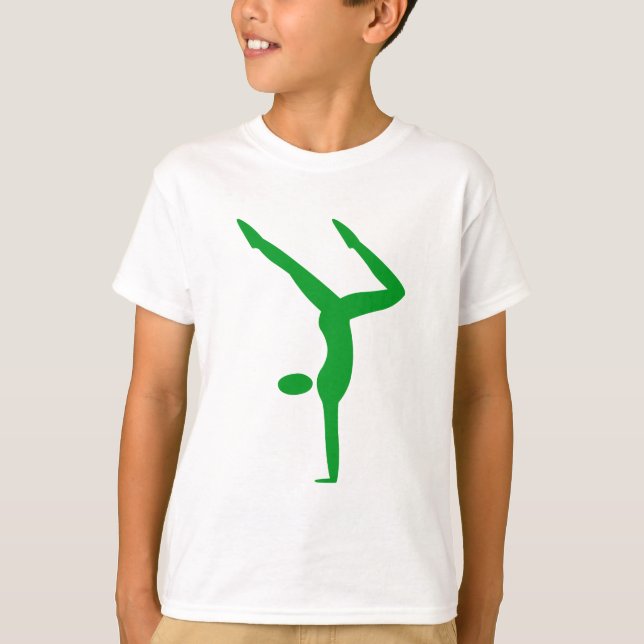 Camiseta Ginástica - Verde Grass (Frente)