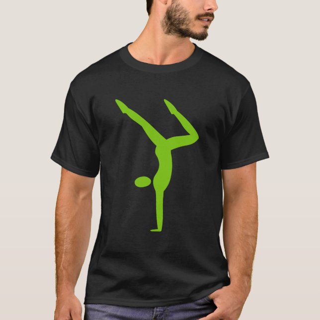 Camiseta Ginástica - Verde marciano (Frente)