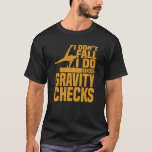 Camiseta Ginástica Verificações Aleatórias de Gravidade Sal