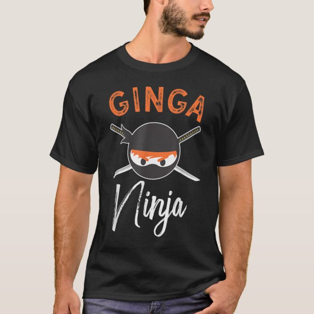 Camiseta Ginga Ninja Funny Redhead Ninja (Frente)