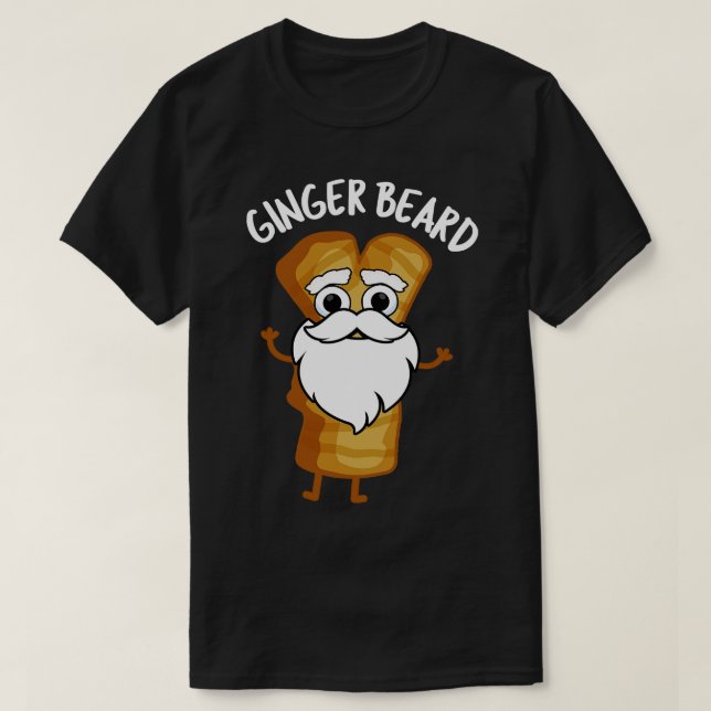 Camiseta Ginger Beard Funny Gingerbird Comida Pun (Frente do Design)