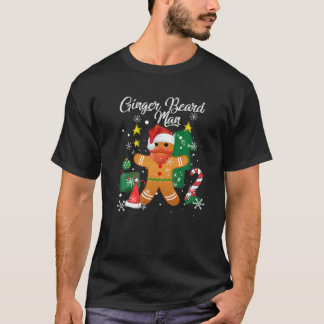 Camiseta Ginger Beard Man Christmas Pajama Funny Gingerbrea