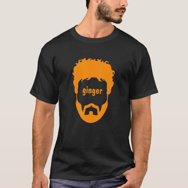 Camiseta Ginger Beard Man Engraçado (Frente)