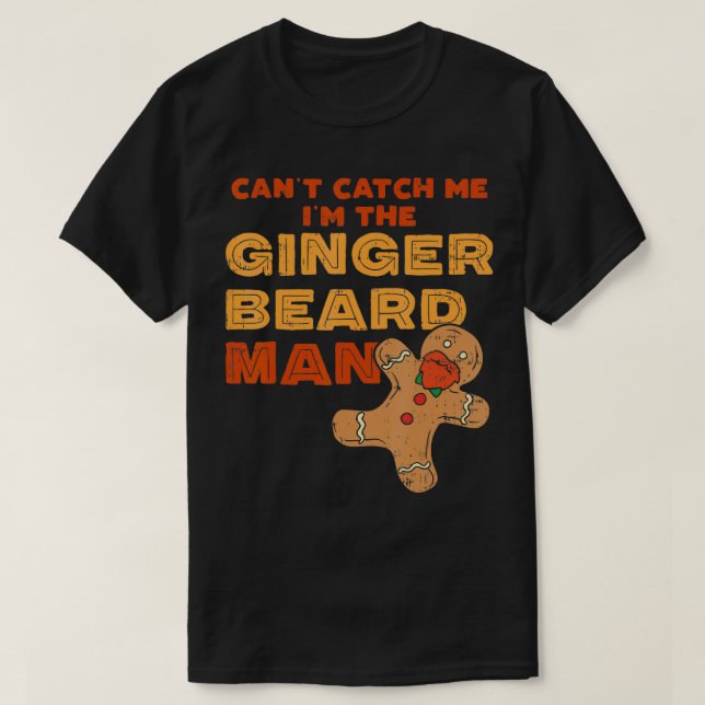 Camiseta Ginger Beard Man Engraçado Hipster Cromossoma 4 (Frente do Design)