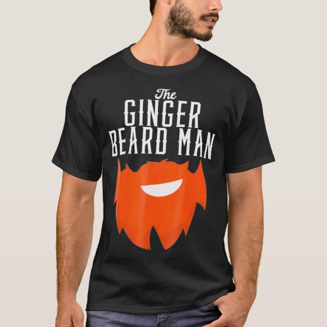 Camiseta Ginger Beard Man Engraçado Para Ruivas (Frente)