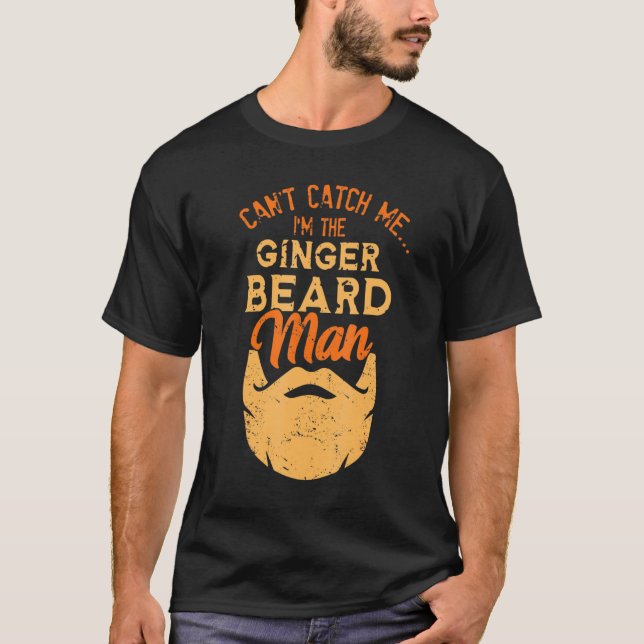 Camiseta Ginger Beard Man Hipster Para Homens Com Barba (Frente)