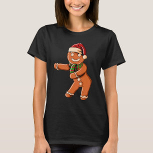 Camiseta Ginger Bread com Christmashat Floss Dance em Chri