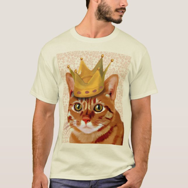 Camiseta Ginger Cat com Retrato Coroa (Frente)