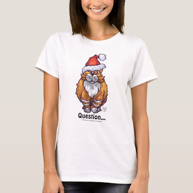 Camiseta Ginger Cat Natal (Frente)