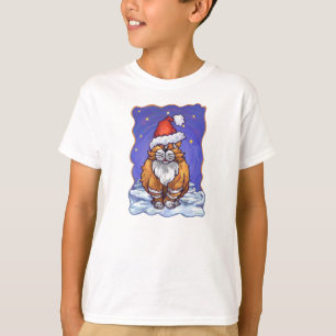 Camiseta Ginger Cat Natal