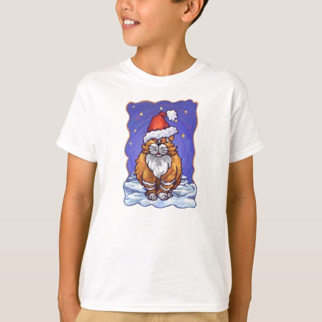 Camiseta Ginger Cat Natal (Frente)