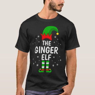 Camiseta Ginger Elf Xmas que Corresponde à Família Engraçad