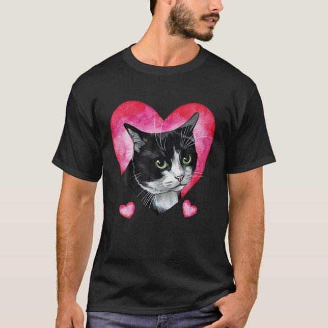 Camiseta Ginger Ginger Ginger Black Kitten Dia de os namora (Frente)