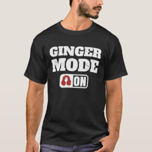 Camiseta Ginger Mode On Para Seu Golpe De Dia de São Patríc