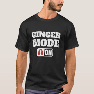 Camiseta Ginger Mode On Para Seu Golpe De Dia de São Patríc