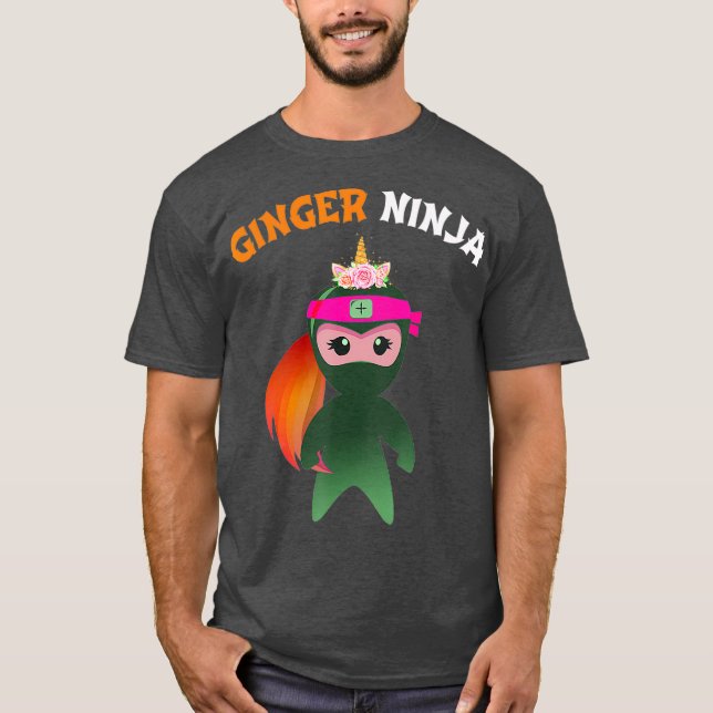 Camiseta Ginger Ninja Multitasking Girls Redhead Ginga (Frente)