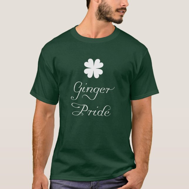 Camiseta Ginger Pride - Dia de São Patrício (Frente)