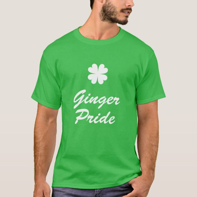 Camiseta Ginger Pride - Dia de São Patrício (Frente)