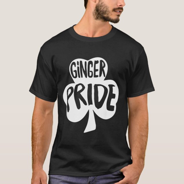 Camiseta Ginger Pride Funny St Patricks Day Shirt Irish  (Frente)