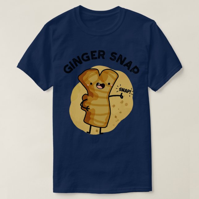 Camiseta Ginger Snap Funny Comida Herb Spice Pun 1 (Frente do Design)