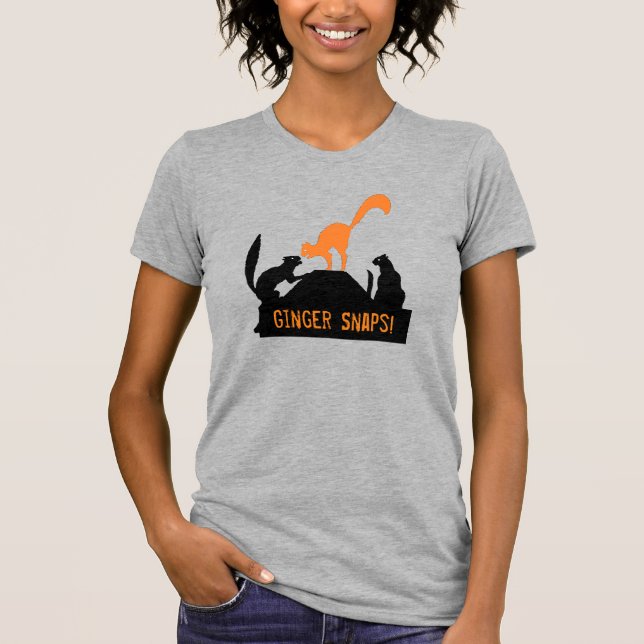 Camiseta Ginger Snaps Halloween Cats (Frente)