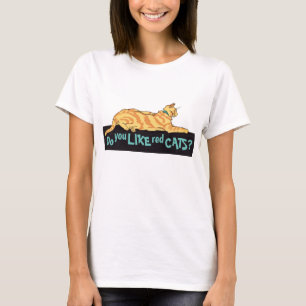 Camiseta Ginger Striped Cat Você Gosta De Gatos Vermelhos?