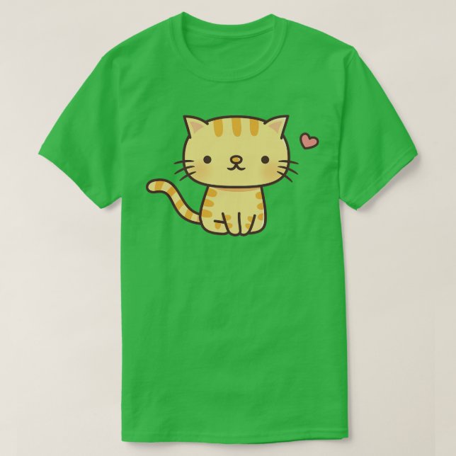 Camiseta Ginger Tabby Cat Doodle (Frente do Design)
