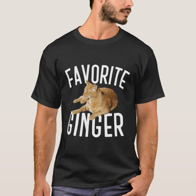 Camiseta Ginger Tabby Cat Favorito (Frente)