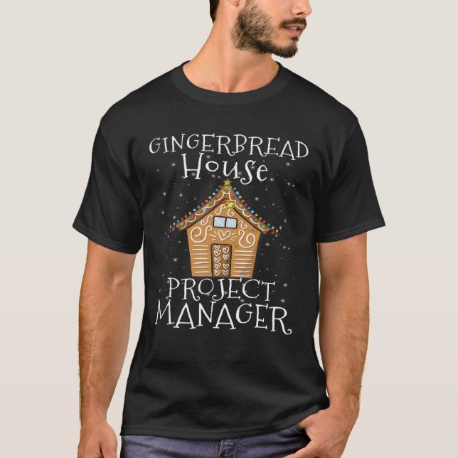 Camiseta Gingerbird House Gerente de projeto Decorando Baki (Frente)