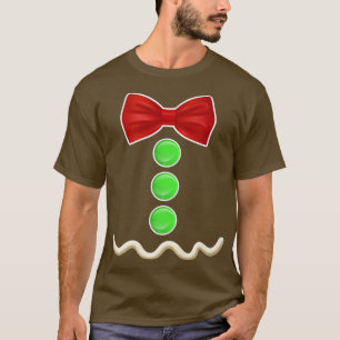 Camiseta Gingerbird Man Costume Kids Engraçado Cookie Chris