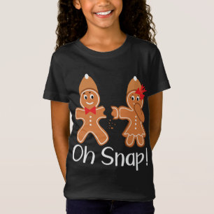 Camiseta Gingerbird Man Oh Snap Fundido Natal